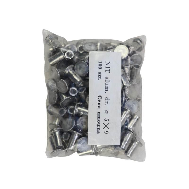 Nit Aluminiowy Płaski Rurkowy 5x9 Din7338 100szt