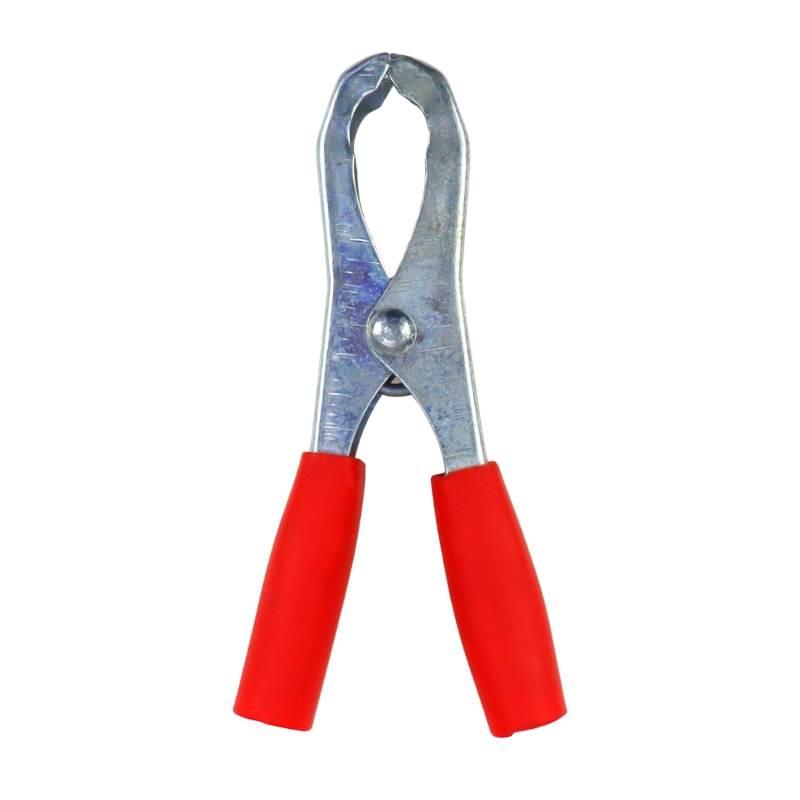 Zacisk Prostownika Mały Czerwony L-90mm 100a 2szt