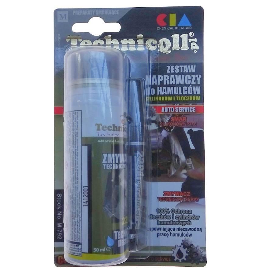 Zestaw Naprawczy Do Hamulców Zmywacz 50ml Wysokotemperaturowy Smar 100%