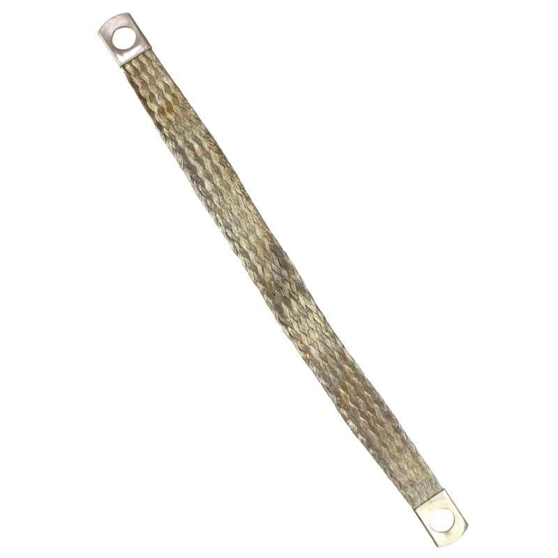 Przewód Masowy Oczka Fi-10mm Długość 270mm Miedziany Plecionka Uniwersalny