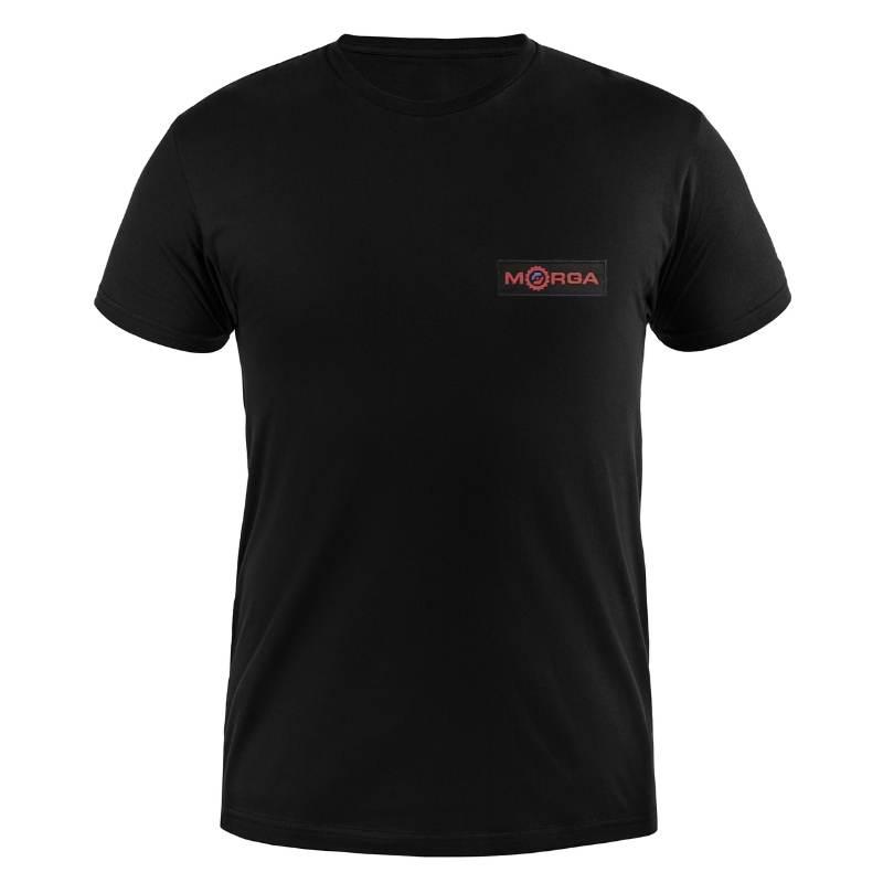 Koszulka Z Krótkim Rękawem Gramatura 180 100% Bawełna Czarna Xxxl Morga