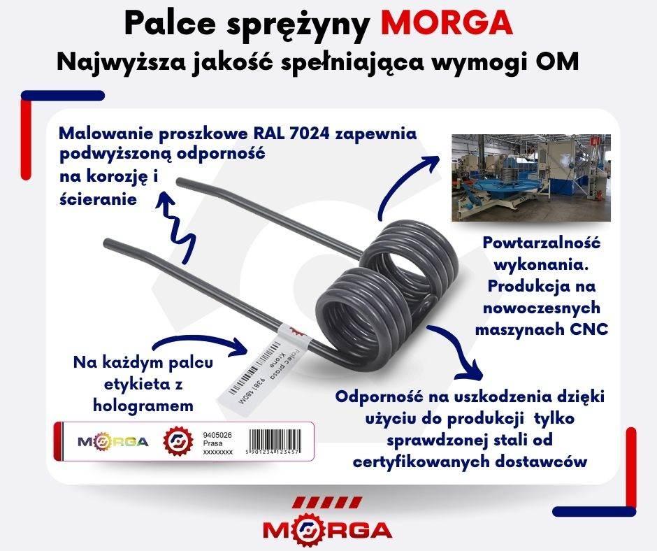 Palec Zgrabiarki Pokosowej Prawy Wewnętrzny 153662.0 Krone Malowane - zdjęcie 2
