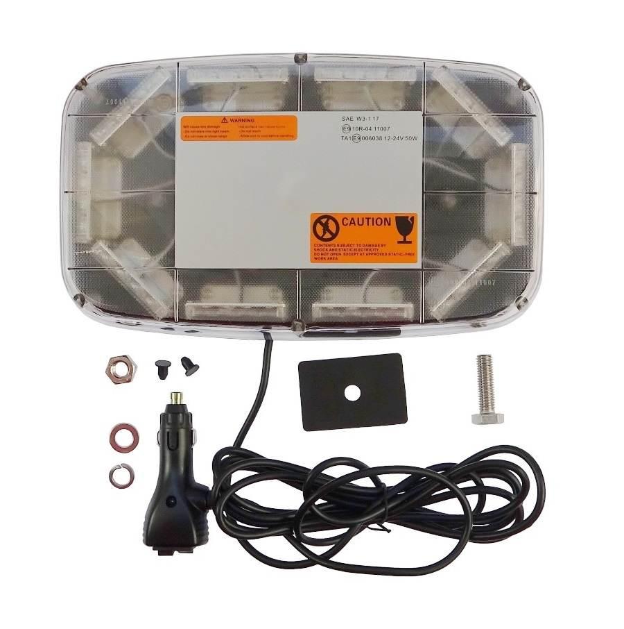 Lampa Ostrzegawcza 24 Led Płaska | A002336 - zdjęcie 2