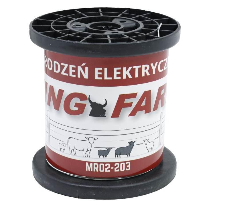 Drut ogrodzeniowy fi-1,2 mm długość 200 m do ogrodzenia elektrycznego