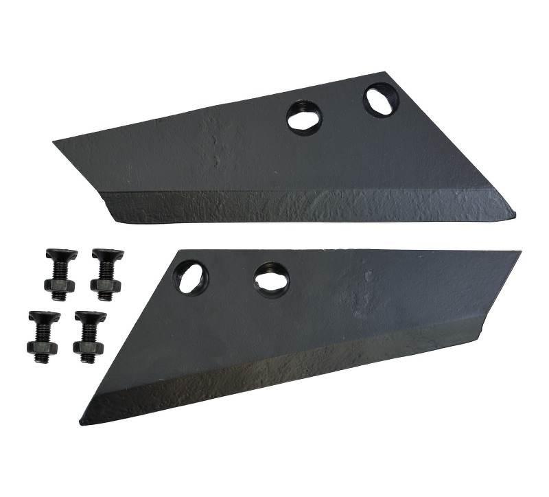 Komplet lemieszyków bocznych 240 mm stal borowa 46 HRC lewy prawy śruby z