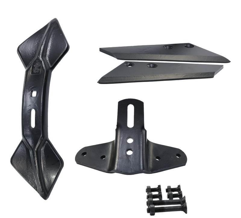 Komplet lemieszyków bocznych 240 mm stal borowa 46 HRC lewy prawy uchwyt