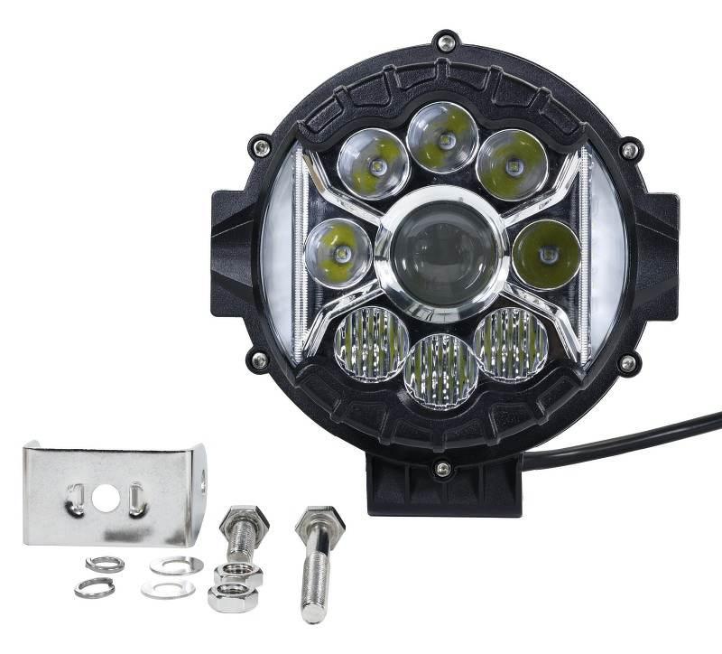 Lampa robocza diodowa trójstronna przód 12 LED x 5W boki 6 LED x 3W