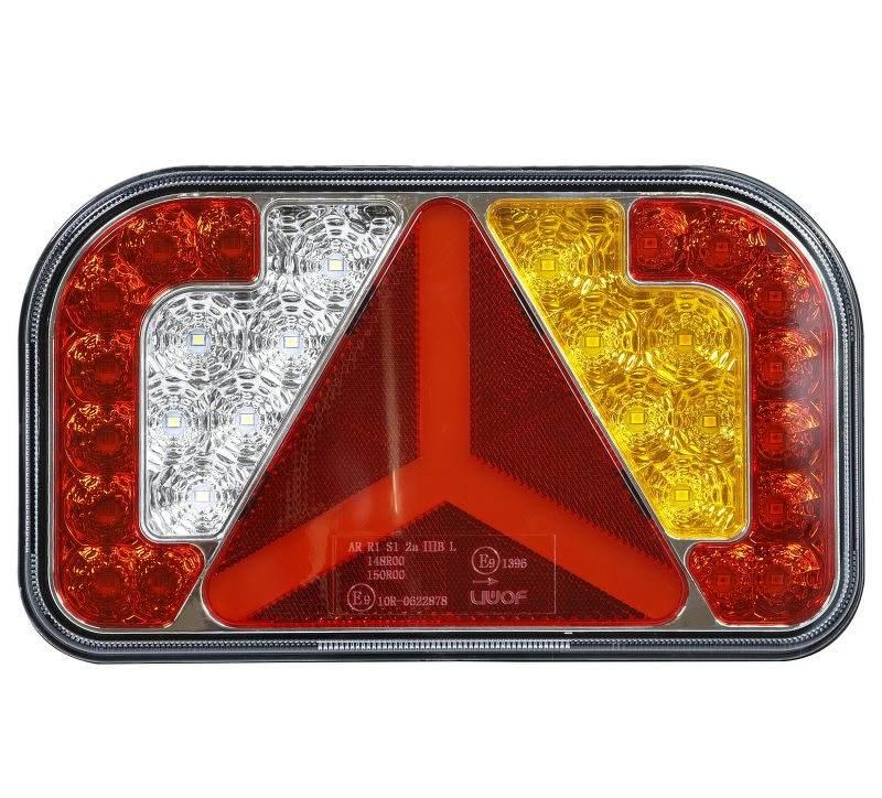 Lampa zespolona LED tylna PRAWA 7-funkcyjna 12/24 V szybkie złącze