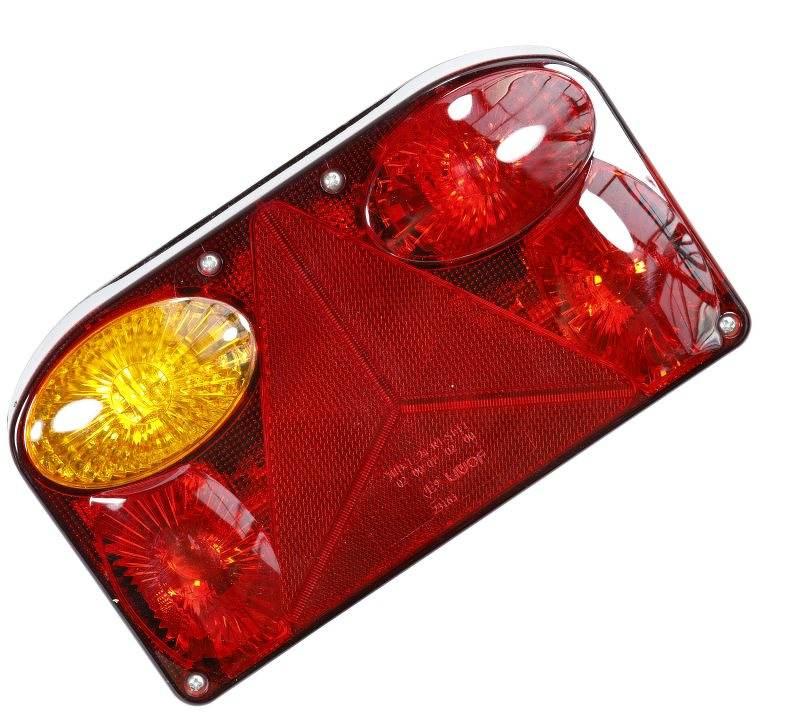Lampa zespolona tylna LEWA 6 funkcji 21W/5W 12V z żarówkami 86KAM102L