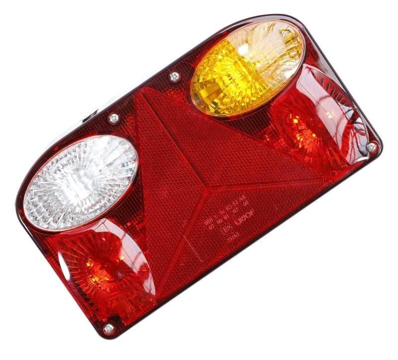 Lampa zespolona tylna PRAWA 7 funkcji 21W/5W 12V z żarówkami 86KAM102P