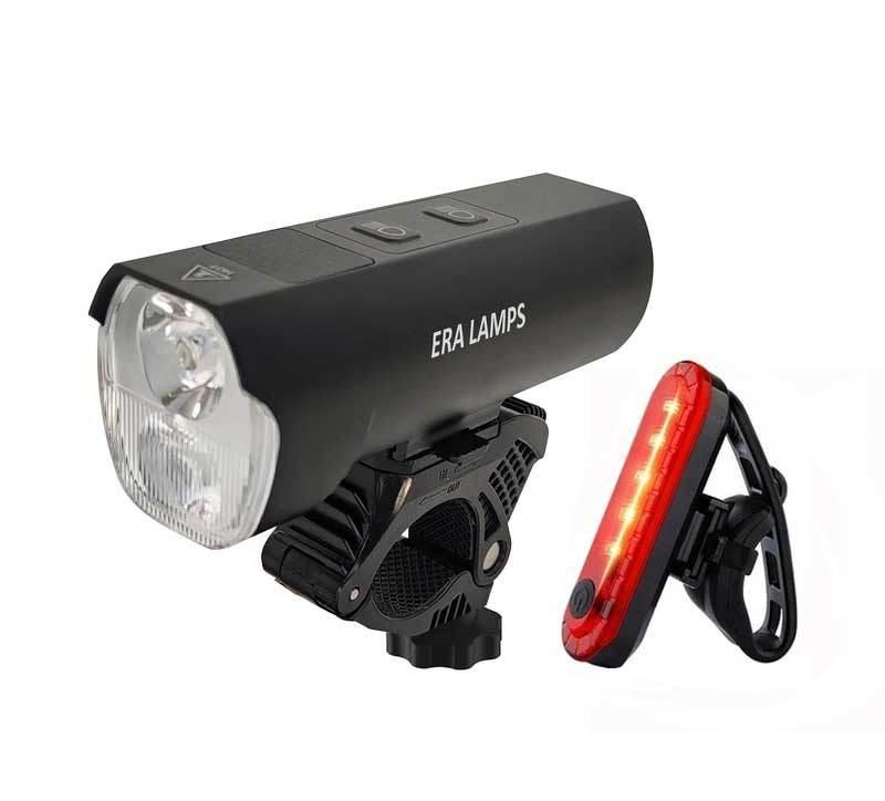 Lampka rowerowa ledowa światło przód i tył 1200lm AK22-207 ERA Lamps