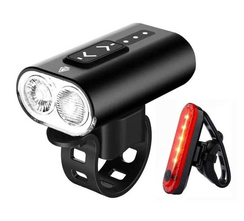 Lampka rowerowa ledowa światło przód i tył 500lm AK22-206 ERA Lamps