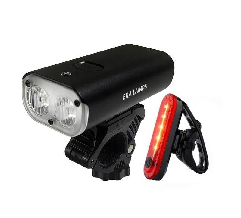 Lampka rowerowa ledowa światło przód i tył 800lm AK22-204 ERA Lamps