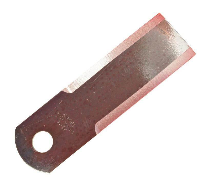 Nóż rozdrabniacza sieczkarni ruchomy gładki 170x50x3mm otwór Q-18mm