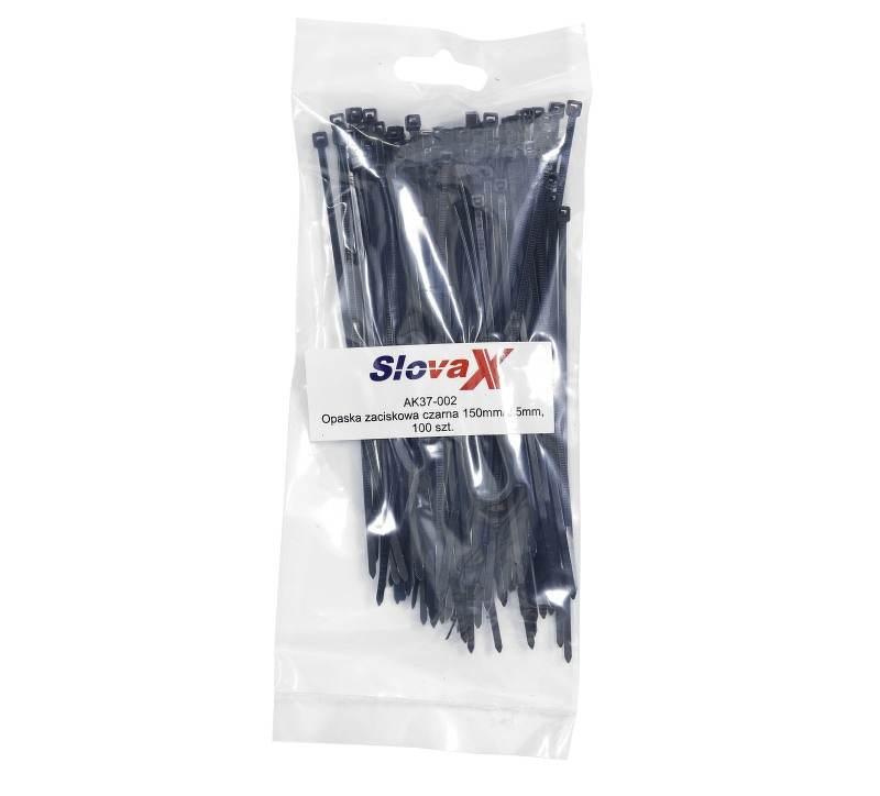 Opaski zaciskowe Trytytki czarne długość 150 mm szerokość 2,5 mm