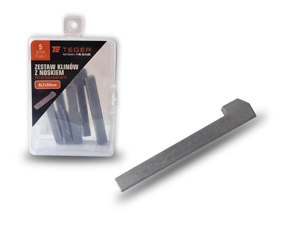 Klin z noskiem 8x7x50 TEGER 5szt | T-KL-8X7X50