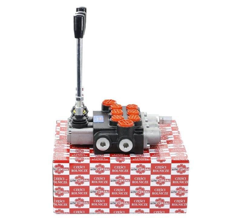 Rozdzielacz hydrauliczny 3-sekcyjny 40L 1 sekcja z zatrzaskiem