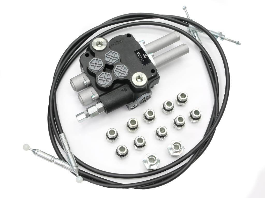 Zestaw do Ładowacz TUR Rozdzielacz 80L 2-sekcyjny Elektrozawór Joystic - zdjęcie 3