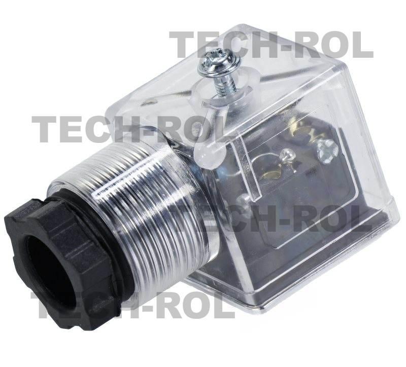 Wtyczka cewki elektrozaworu 3-PIN 12 V 24 V RN-B11M DV DC Produkt
