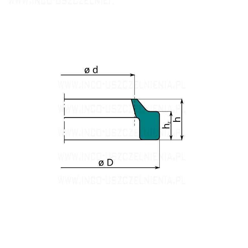 Pierścień Zgarniający Z 50x60x5/7 Pu | Z 50x60x5/7 PU