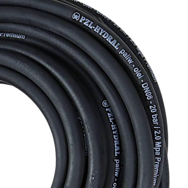 Wąż Do Paliw Olei Dn08 Fi-8 20 Bar 2.0 Mpa 20m Premium Hydral A 1 Mb 20szt