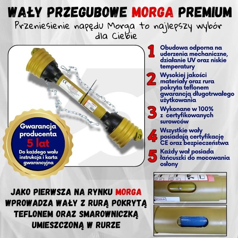 Wał Przegubowy Teleskopowy Wom Szerokokątny Seria 83 Rura Trójkąt Długość - zdjęcie 2