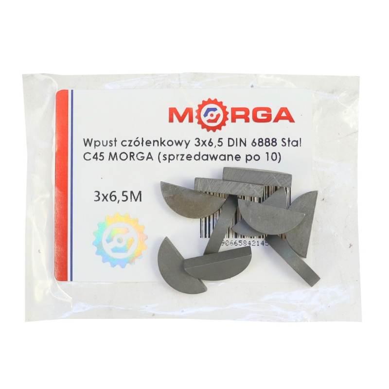 Wpust Czółenkowy 3x6,5 Din 6888 Stal C45 Morga 10szt - zdjęcie 4