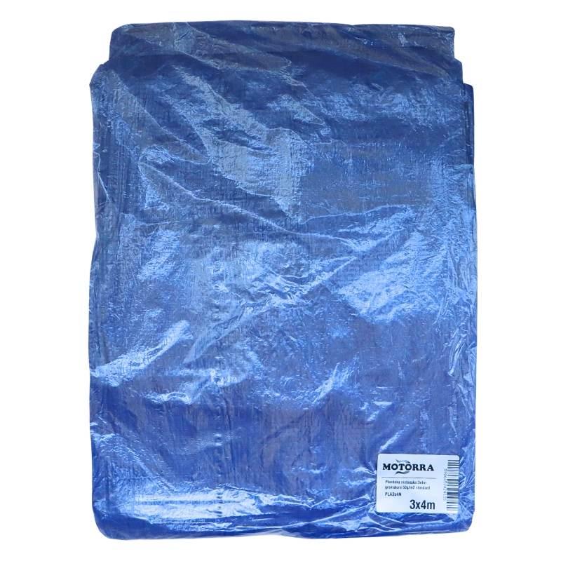 Plandeka Niebieska 3x4m Gramatura 50g/M2 Standard Motorra - zdjęcie 2