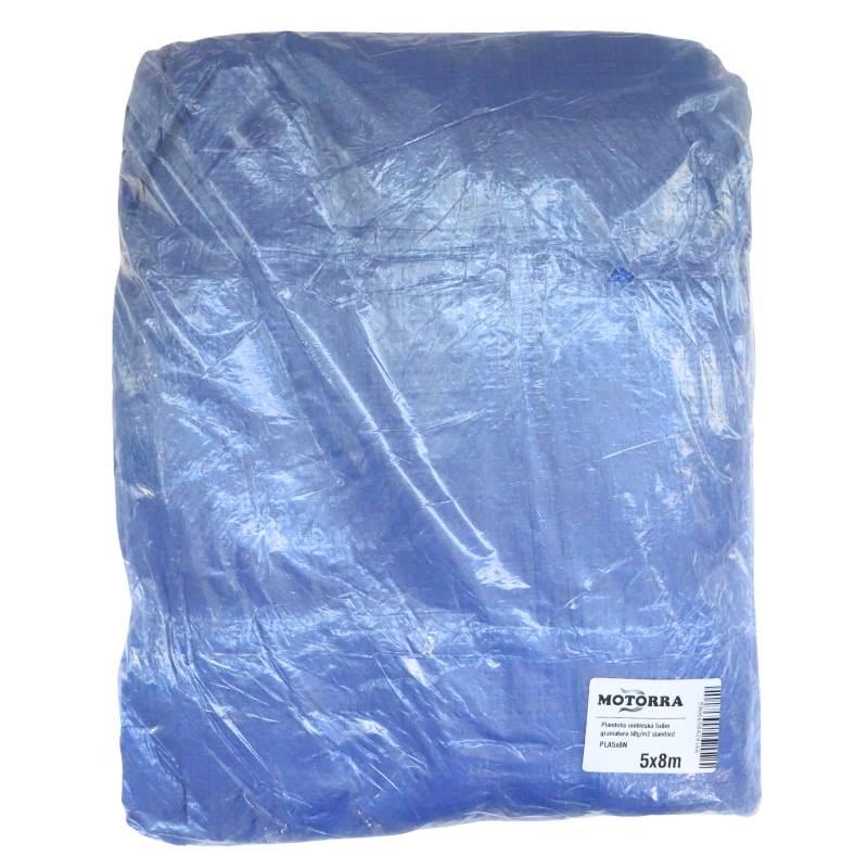 Plandeka Niebieska 5x8m Gramatura 50g/M2 Standard Motorra - zdjęcie 2