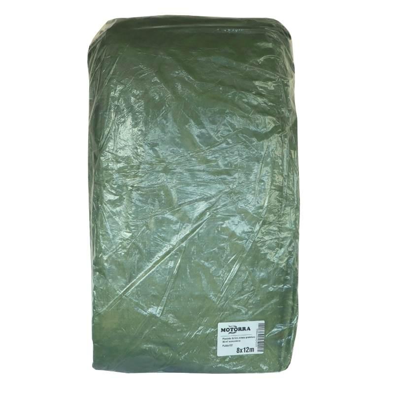 Plandeka 8x12m Zielona Gramatura 90/M2 Wzmocniona Motorra - zdjęcie 2