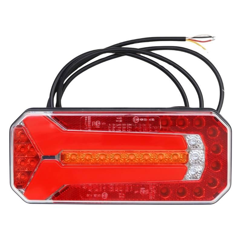 Lampa Zespolona Tylna Prostokątna W150 7-Funkcyjna 12v/24v Wodoodporna