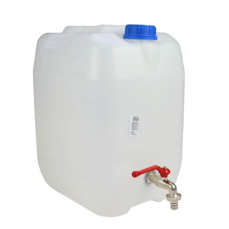 Kanister Do Wody Pionowy 20l Plastikowy Z Kranem Metalowym KW20L - zdjęcie 2