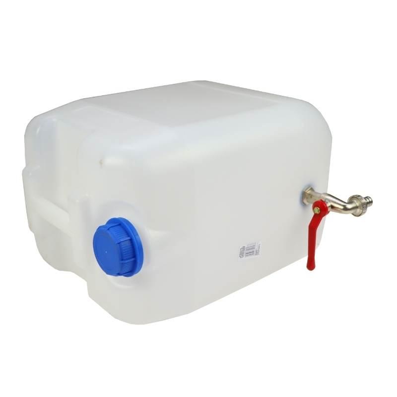 Kanister Do Wody Pionowy 20l Plastikowy Z Kranem Metalowym KW20L - zdjęcie 3