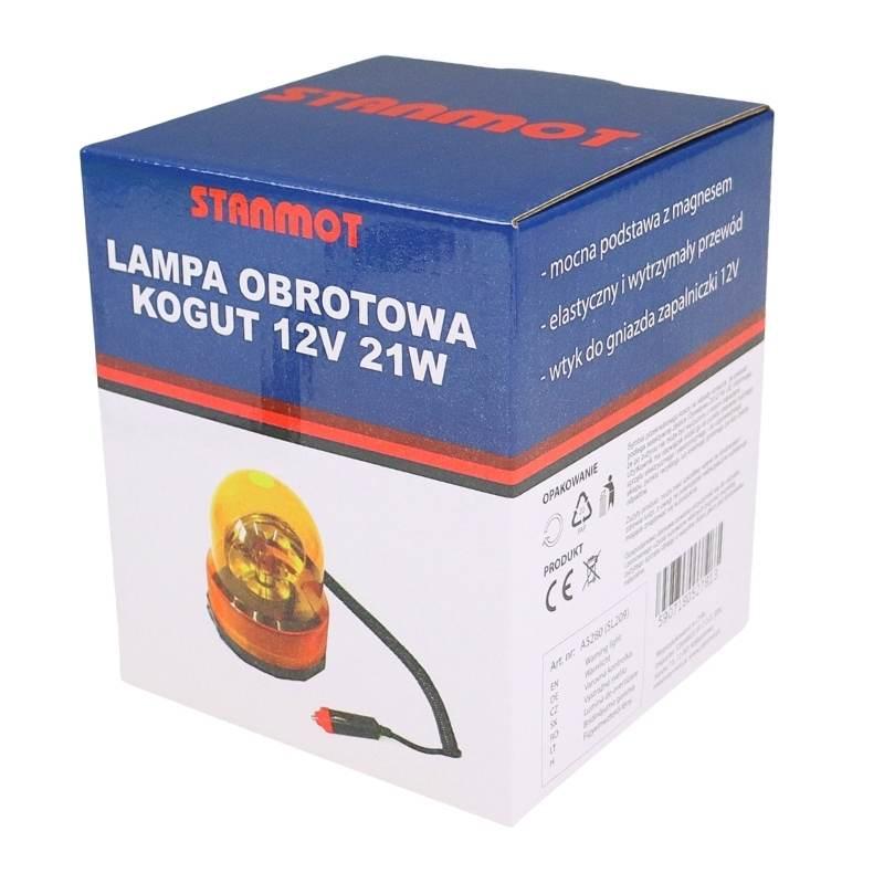 Lampa Ostrzegawcza Pilot Kogut Żarówka 12v Pomarańczowa - zdjęcie 4