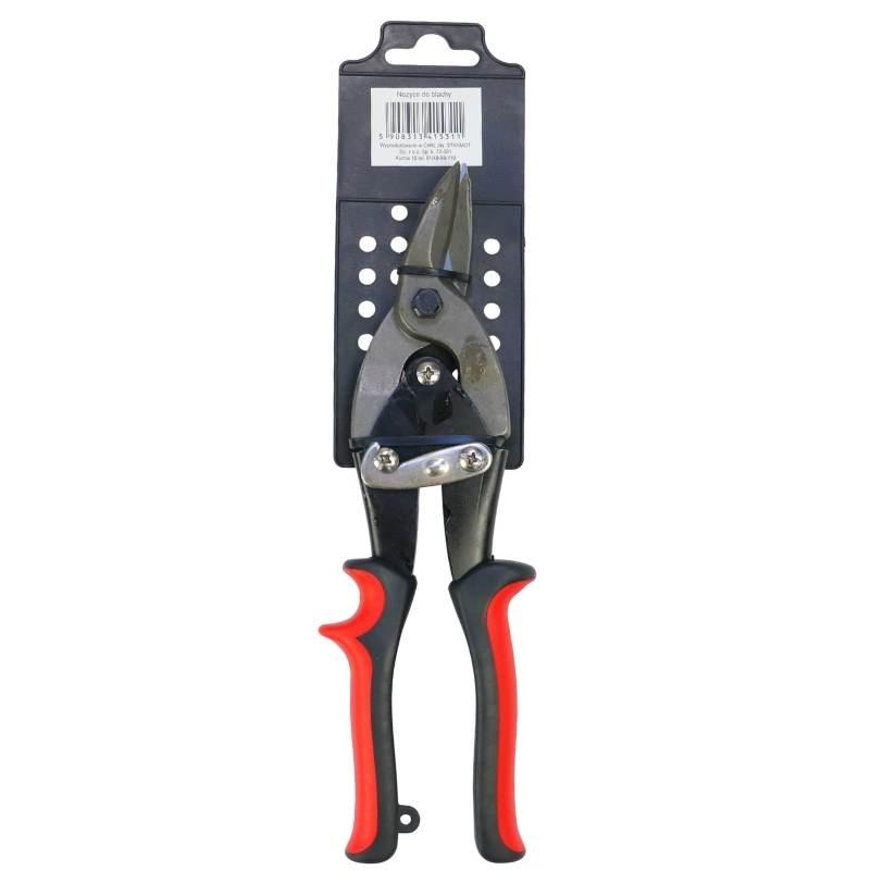 Nożyce Do Cięcia Blachy 260mm Lewe Czerwone