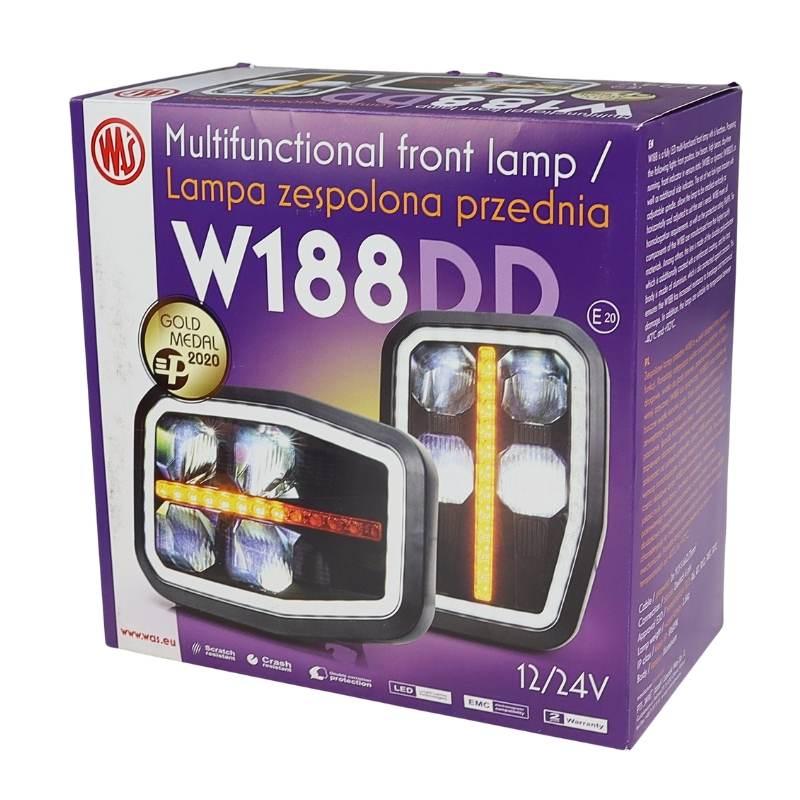 Lampa Zespolona Robocza Przednia 6-Funkcyjna Lewa W188 Jcb 12v/24v - zdjęcie 4