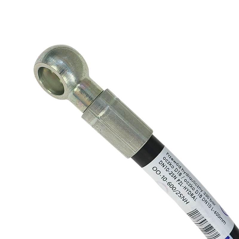 Przewód Hydrauliczny 330 Bar Oczko D18 Oczko D18 Dn10 L-600mm Dn10-2sn - zdjęcie 2