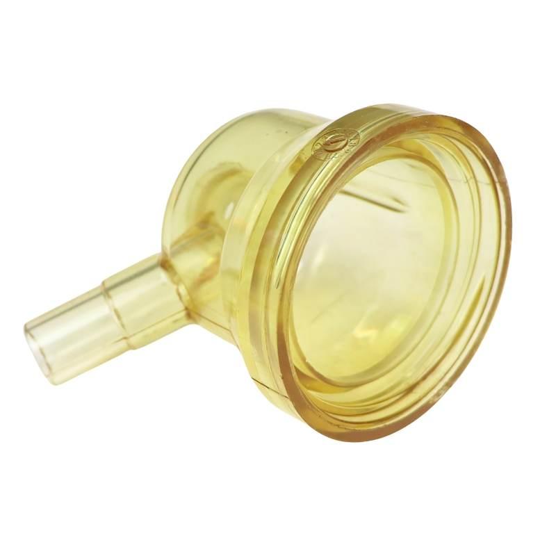 Korpus Dolny Przeźroczysty Wylot 14 Mm Kolektora Stary Typ 120ml Dojarka - zdjęcie 2
