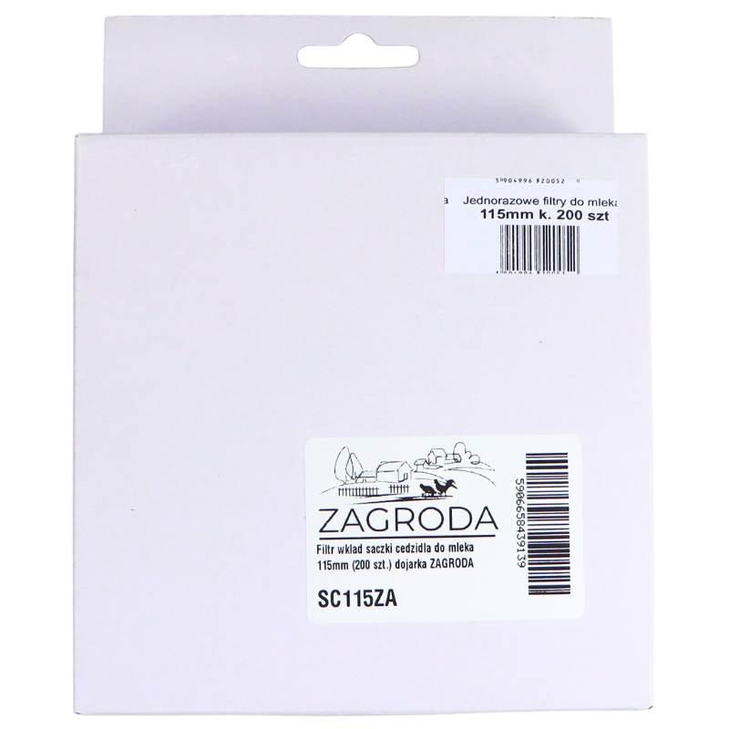 Filtr Wkład Sączki Cedzidła Do Mleka 115mm 200 Szt Dojarka Zagroda - zdjęcie 3