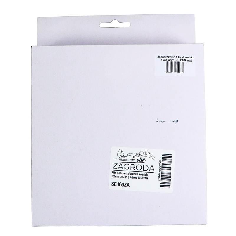 Filtr Wkład Sączki Cedzidła Do Mleka 160mm 200 Szt Dojarka Zagroda - zdjęcie 3