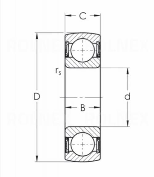 Łożysko k6207 2rs pbf 35*72*17 k62072rspbf