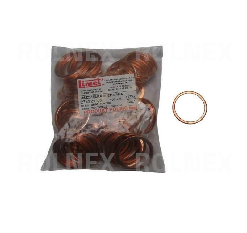Uszczelka cu plm 0809 27*32 27x32x1,5
