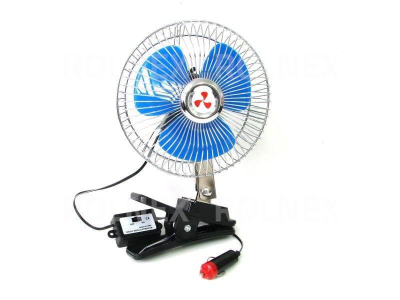 Wentylator sam.12v metalowy chrom a2128