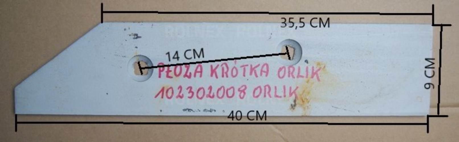 Płoza krótka orlik 102302008orlik - zdjęcie 2