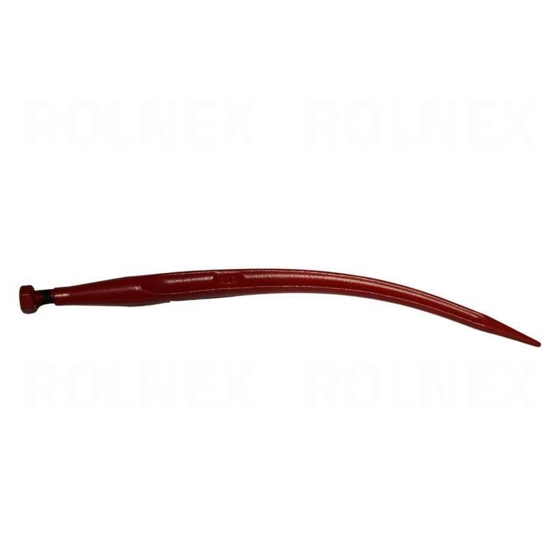 Palec ząb ładowacza wygięty zamykający krokodyl l-680 mm m22x1,5 fi-36