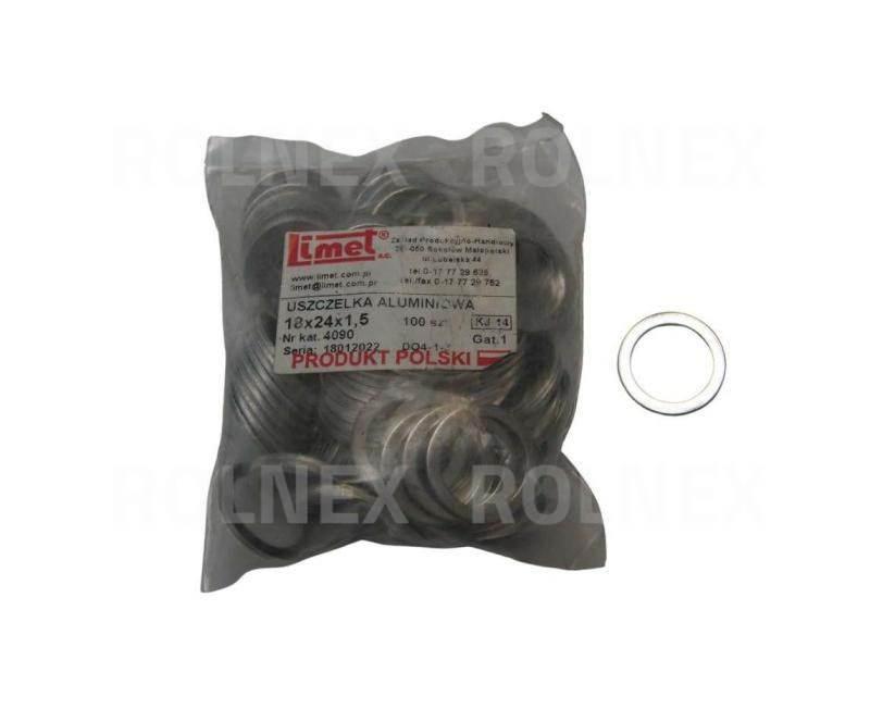 Uszczelka aluminiowa 18*24*1,5 18x24al