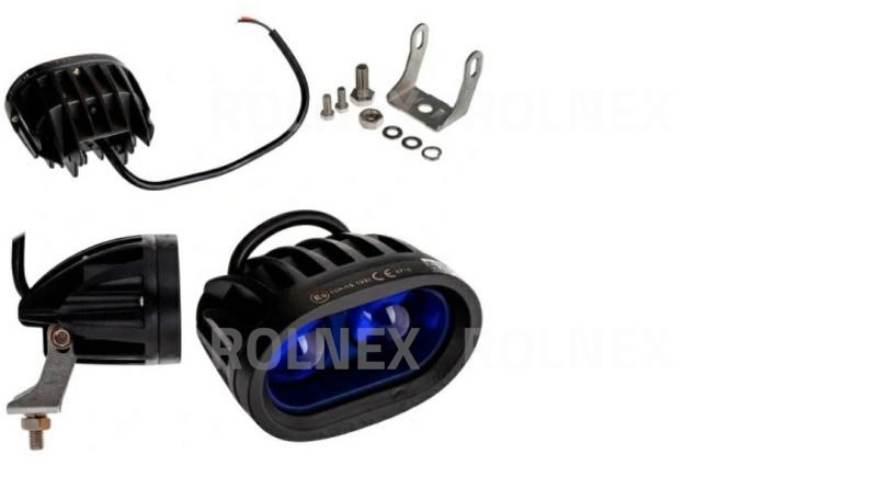 Lampa robocza 2 led 8w niebieska strumieniowa tt.13111s