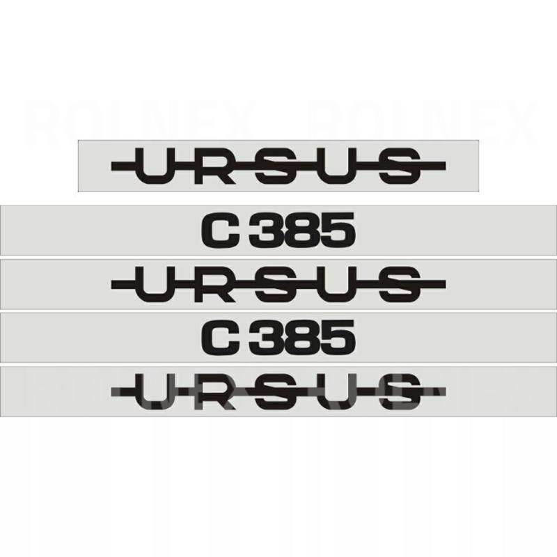 Komplet naklejek ursus c385 knuc385m