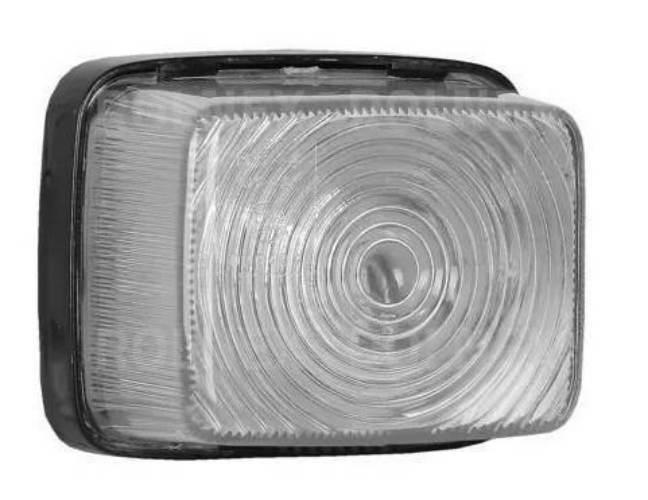 Lampa obrysowa prostokątna biała l1038 lo208