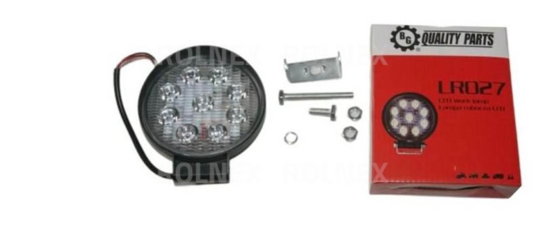 Lampa rob. okrągła led 27w 9 led 9x3w; 10-30v; 2000lm; śred: 120 lro27 - zdjęcie 2